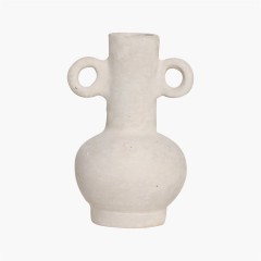 VASE TONG MATT BEIGE CERAMICS 